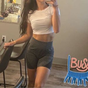 Grey biker shorts